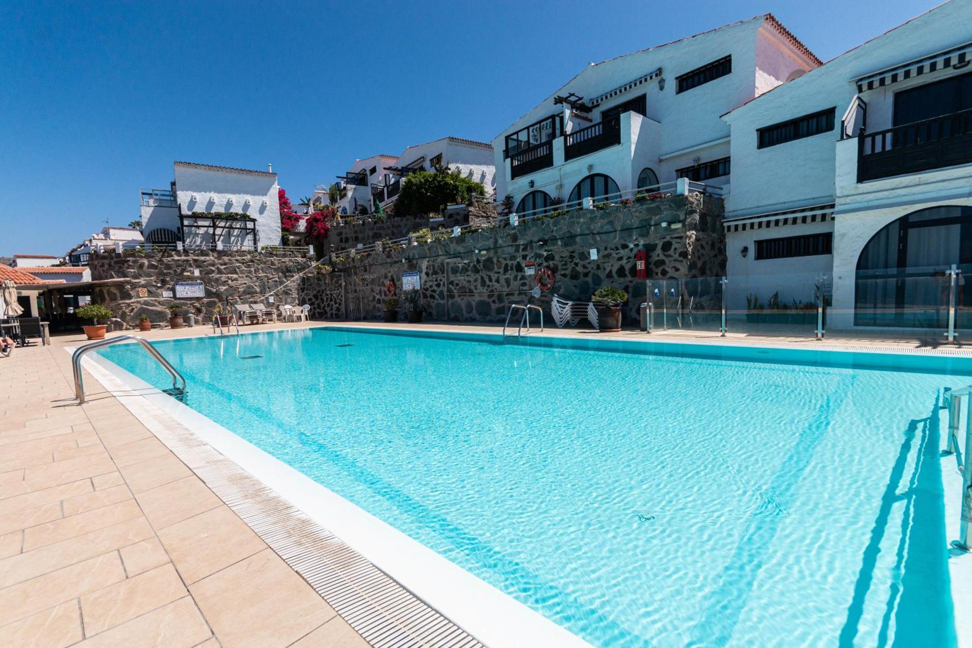 Very Romantic Seaview Apartment Patalavaca Mogan With Warm Pool ภายนอก รูปภาพ