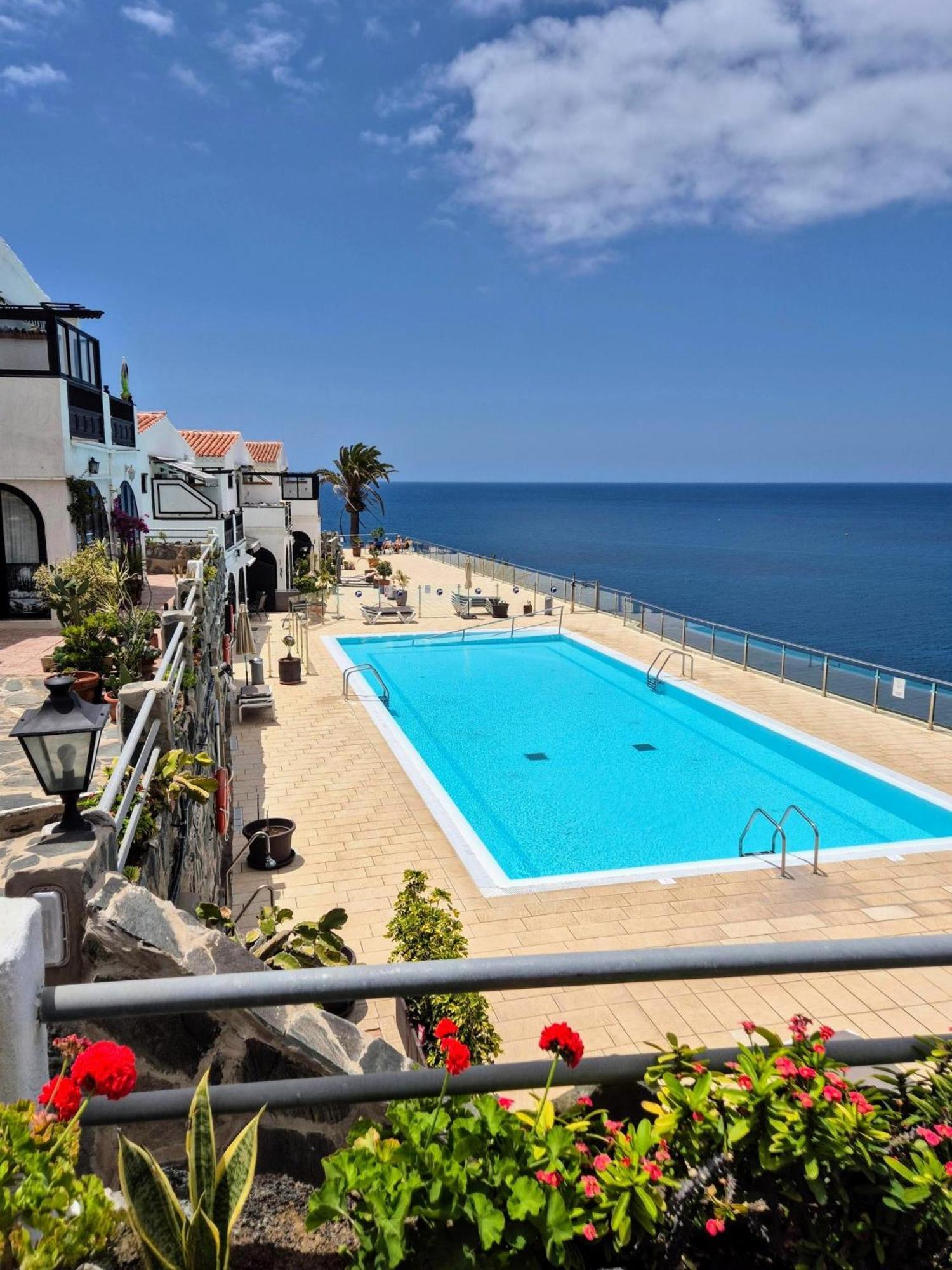 Very Romantic Seaview Apartment Patalavaca Mogan With Warm Pool ภายนอก รูปภาพ